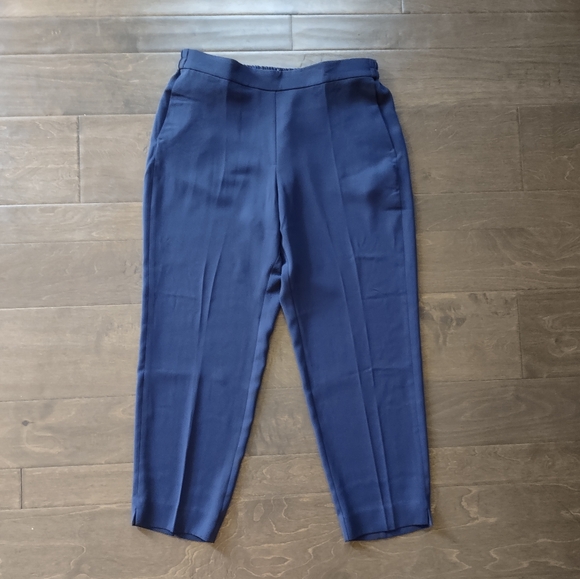 J. Crew Factory Jamie Pant Tapered Leg Pull-On Navy Blue - Picture 1 of 15